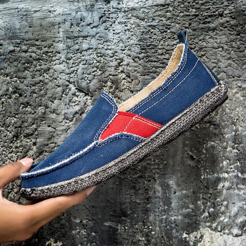 Große Größe Schuhe Frühling und Sommer Neue Leinenschuhe Stoffschuhe Fuß Freizeitschuhe