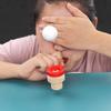 Suspended Blow Ball Toy Colorful Animal Head Blow Pipe Toy Kids Interactive Game Toy