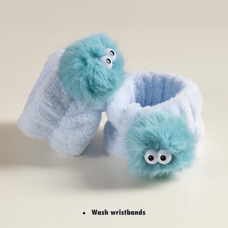 Absorbent Wrist Wash Bands, Soft Terry Cloth Wristbands for Face Washing, Makeup, Spa Prevent Water Dripping