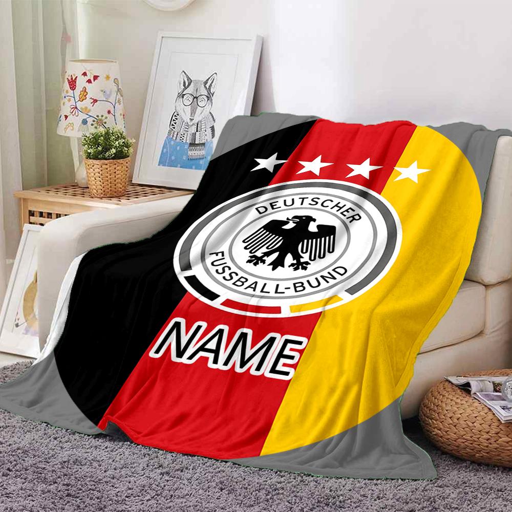Custom Name Schalke Team Crest blanket for Couch & Bed, Plush Cozy Fuzzy Blanket Super Soft & Warm Blankets for Fall and Winter. 0908259