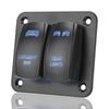 With LED Light Wiring Harness 2 Gang Rocker Switch Panel Interior Parts Switch Control Panel For Car ATV UTV 5 Pin ON/Off Toggle