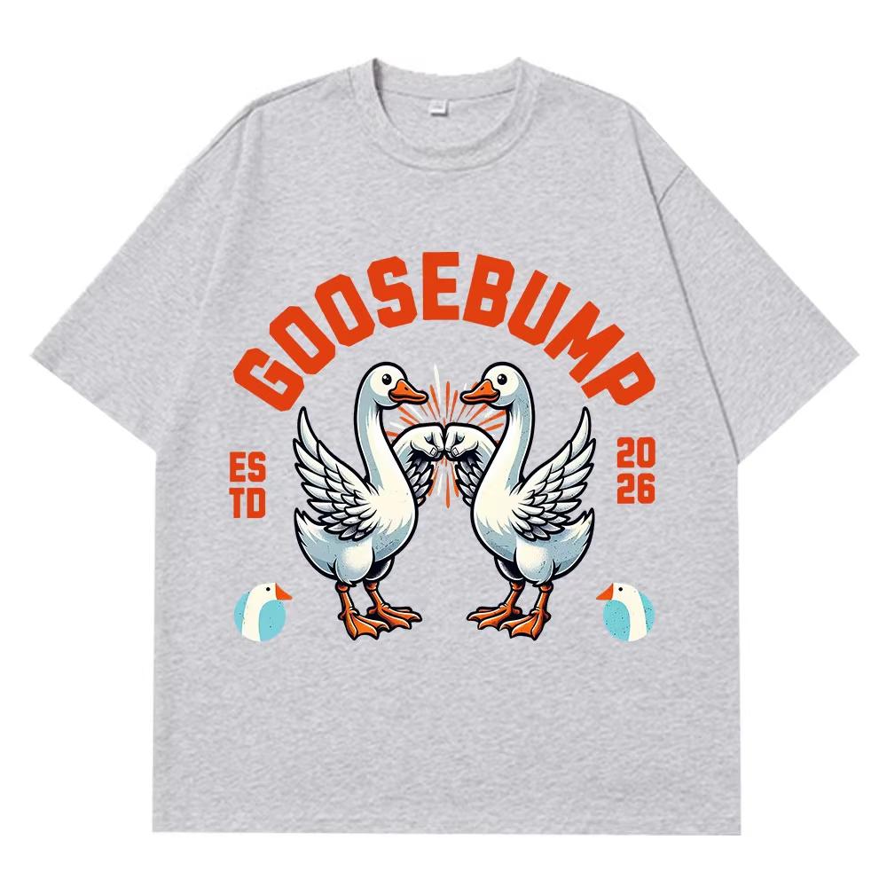 Funny Silly Goose Meme TShirt Men Women Hiphop Vintage Tshirt Shortsleeved Top Pure Cotton Hip Hop High Quality Tshirts