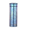 "Elegant Full Titanium Thermos Cup with Ice Flower Design - Perfect for Tea Brewing and Car Use"