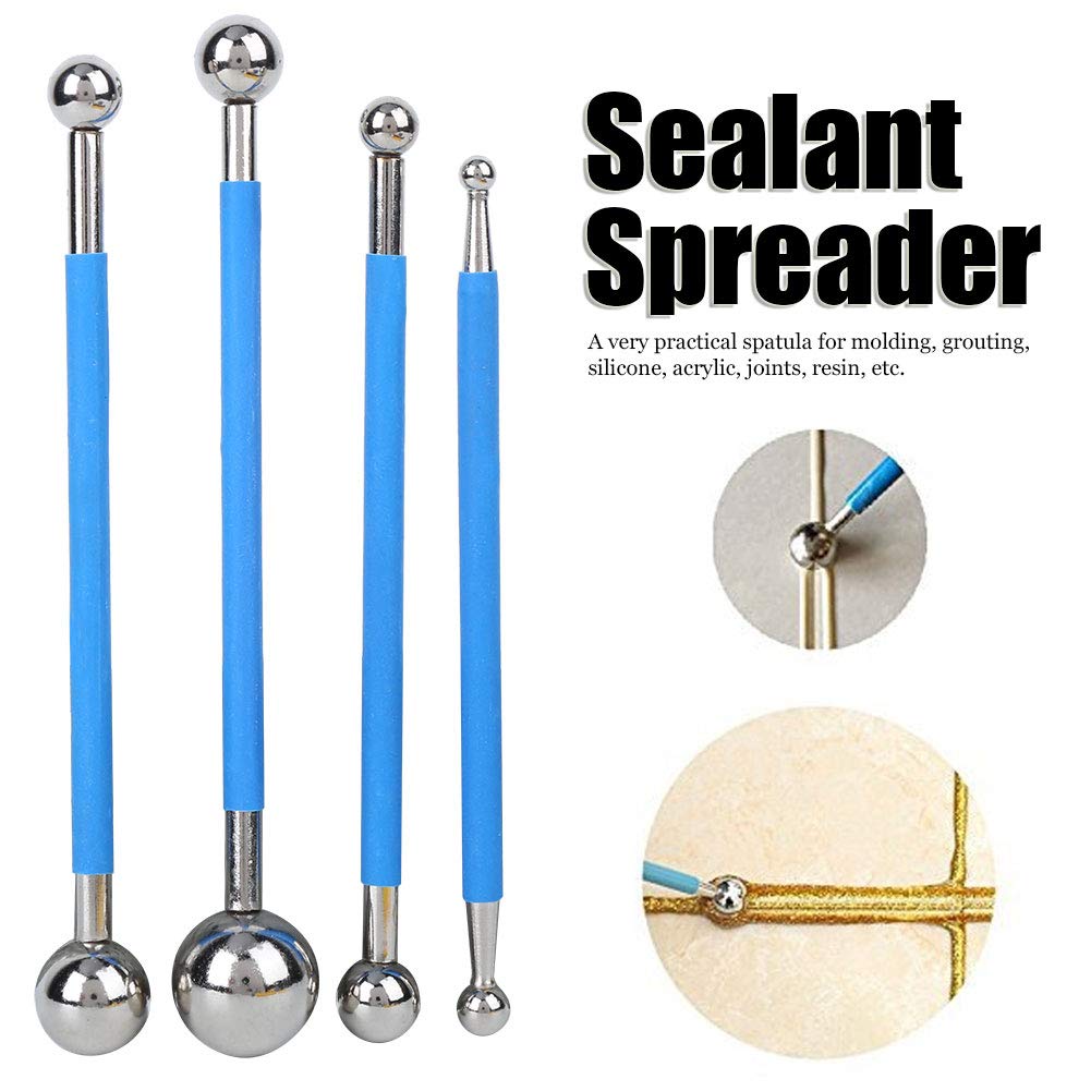 Fafeicy Caulk Tool Kit, 22Pcs/Set Plastic Sealant Spreader Glass Glue Caulking Scraper Sewing Beautify Tool Kit, Water Resistant, for Grouting Resin