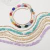 Collana estiva in resina con perline Dopamina Senso del design Colore di nicchia Choker impilato a mano