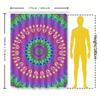 Handmade Colorful Shower Curtain With Geometric Pattern For Bathroom Decor Diy Art Home Textile In Blue Yellow Pink Green Purple