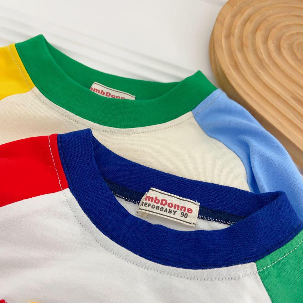 Toddler Boys' Cartoon Embroidery Striped Long-Sleeve T-shirt - Spring 2026 Collection
