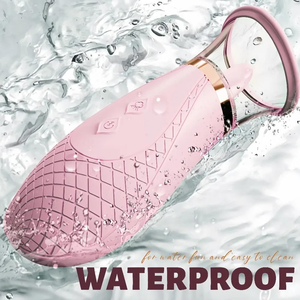 2026 Portable Clitoral Sucking Vibrator Nipple G-spot Sucker Rapid Orgasm Tongue Vibrator 3 Sucking 9 Licking Patterns Female Masturbator Waterproof
