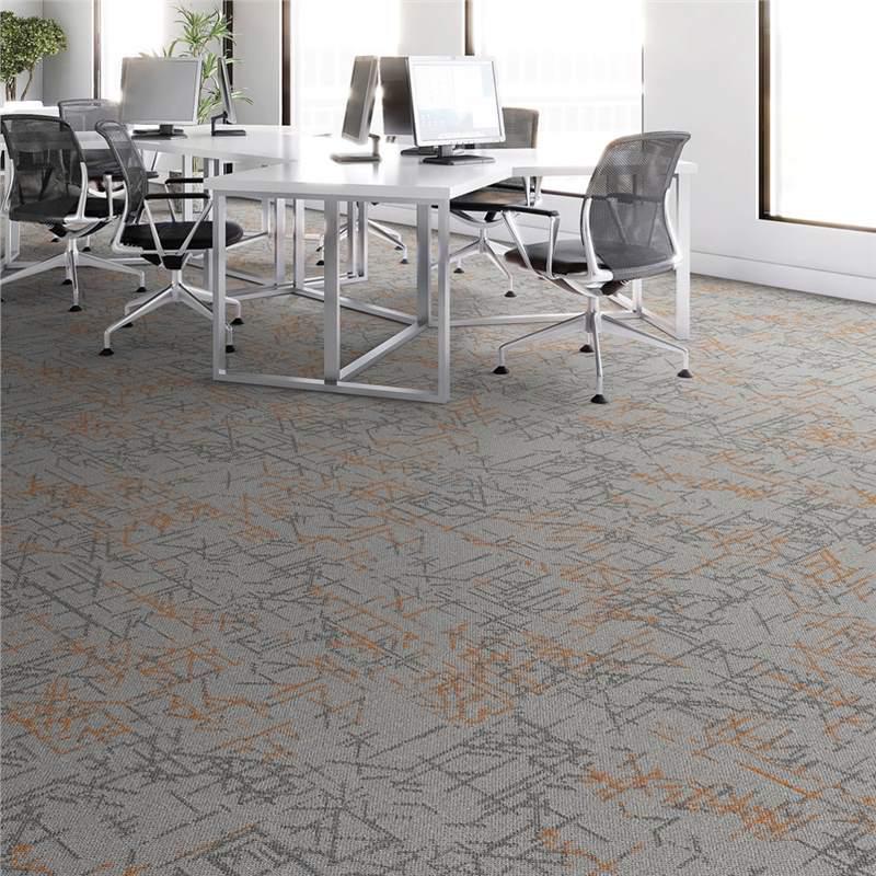 Thickened Commercial Office Carpet Tiles for Large Area Flooring