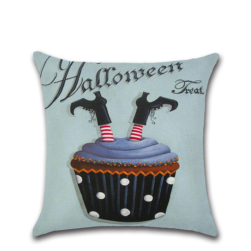 

Decoration Home Halloween Cake Series Pillow Case Cushion Cover Pillow Linen C