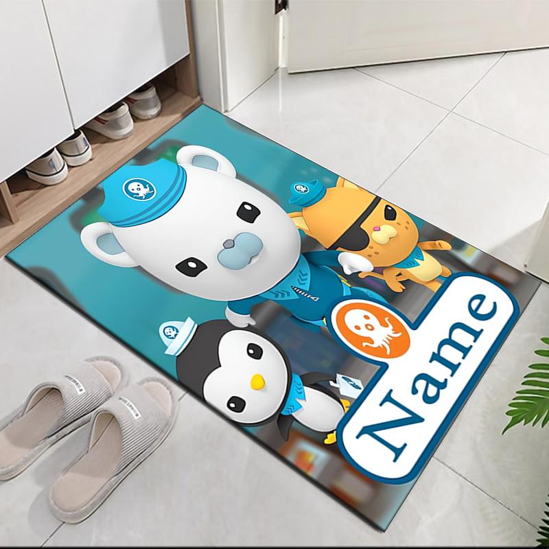Custom Name The Octonauts Printed Carpet, for Office Chair Living Room Bedroom Kitchen Room Decor Gifts.