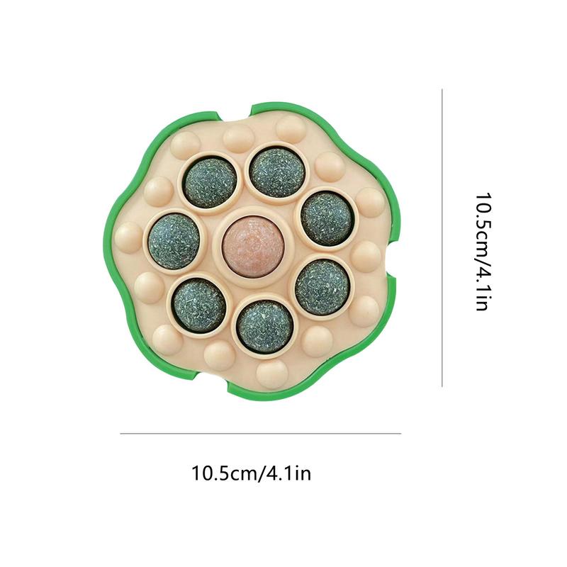 Catnip Cat Wall Stick-on Ball Toy Healthy Natural Catnip Balls Catnip Balls That Stick On Wall Lotus Shape