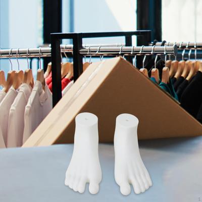 2 Pieces Foot Mannequin Sock Display Model Showcase Shoes Jewelry Lifelike