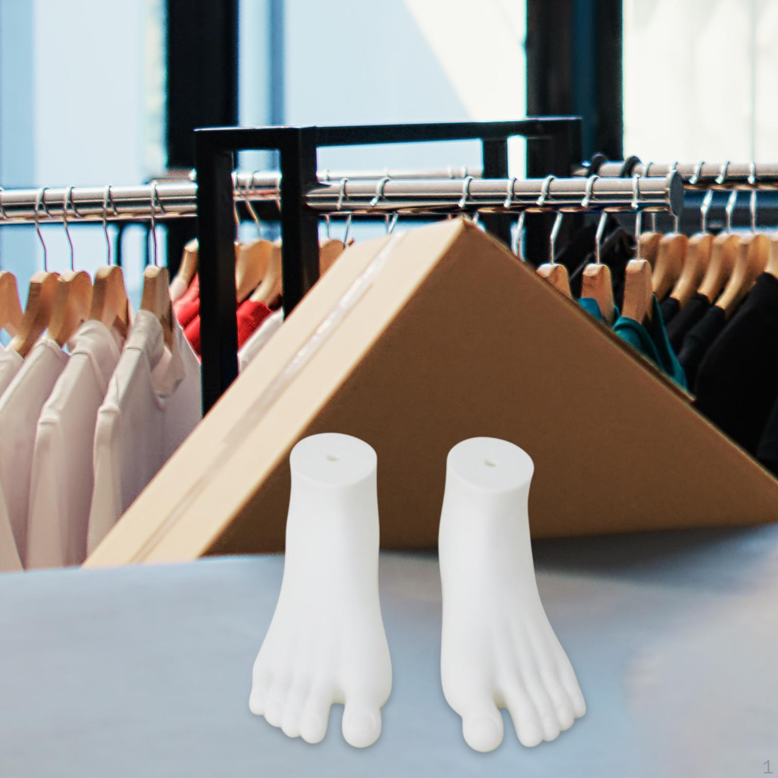 

2 шт. Нога манекен носок витрина модель обувь ювелирные изделия реалистичные White