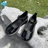 [morytrade] Plateau-Lolita-Pumps mit 6 cm Absatz, Cosplay-Schuhe (Glänzend Schwarz, Japanische Schuhgrößen, Erwachsene, Numerisch, 25.0 cm)