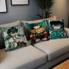 My Hero A-Academia Deku Cushion Cover Pillow Cover Decor Pillowcase Printed Cushion Case for Couch