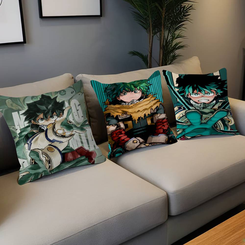 My Hero A-Academia Deku Cushion Cover Pillow Cover Decor Pillowcase Printed Cushion Case for Couch