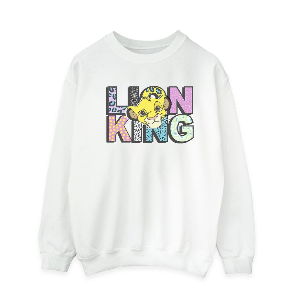 Disney Mens The Lion King Pattern Logo Sweatshirt