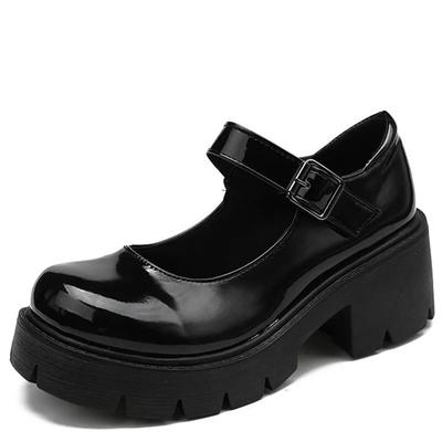 Lolita Shoes Women Japanese Mary Jane Shoes Women Vintage Girls Students JK Uniform High Heel Platform Shoes Cosplay Plus Size