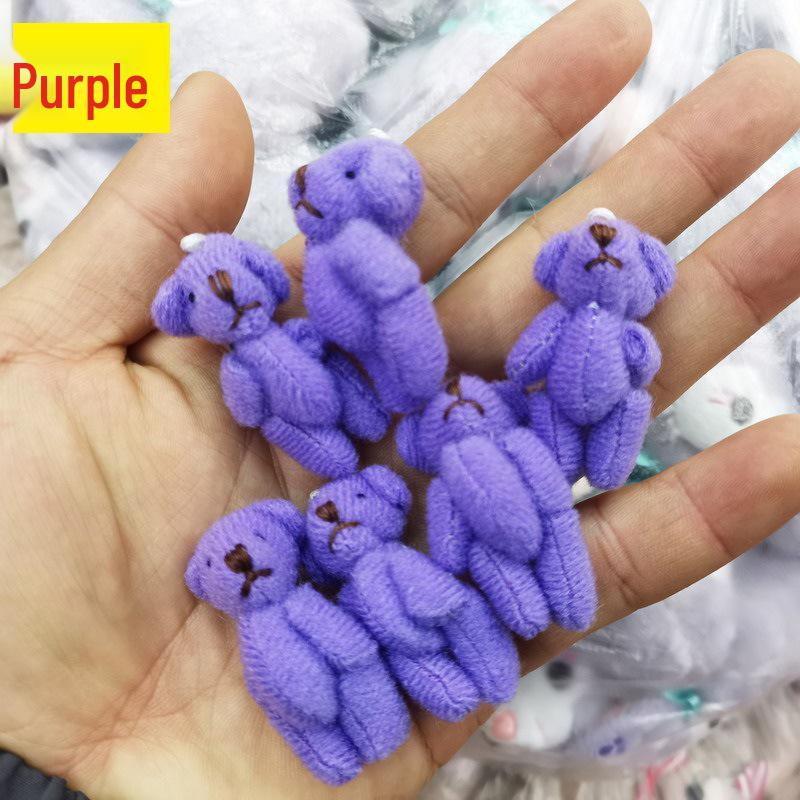 Mini Lednyckelring med Lednallar - 4cm Plyschleksak med Klädtillbehör