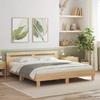 VidaXL Bed Frames with Headboard and LED, Double Bed with Slatted Base, Adult Bedroom Bed, Sonoma Oak 180x200 3207527