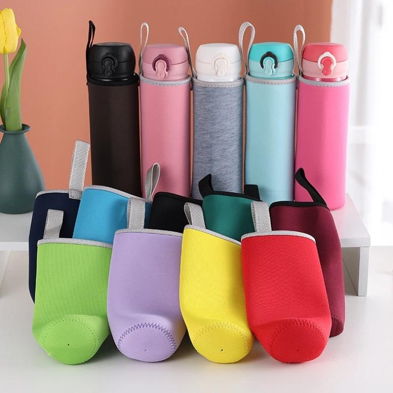 550ml Portable Neoprene Vacuum Cup Sleeve Water Bottle Cover Insulator Sleeve Bag Glass Bottle Case Pouch Sport Camping Accessor