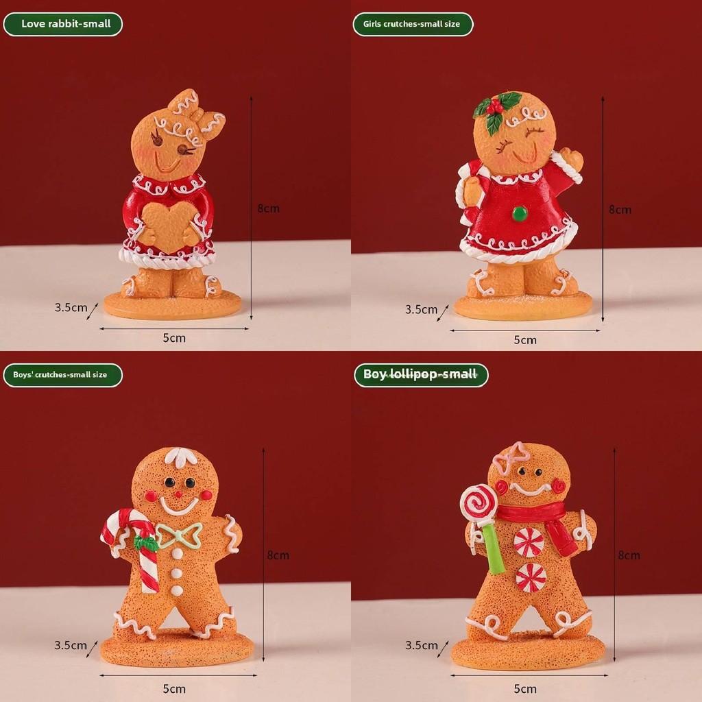 Christmas Man Gingerbread Resin Craft For Children Holiday Decorations Gifts