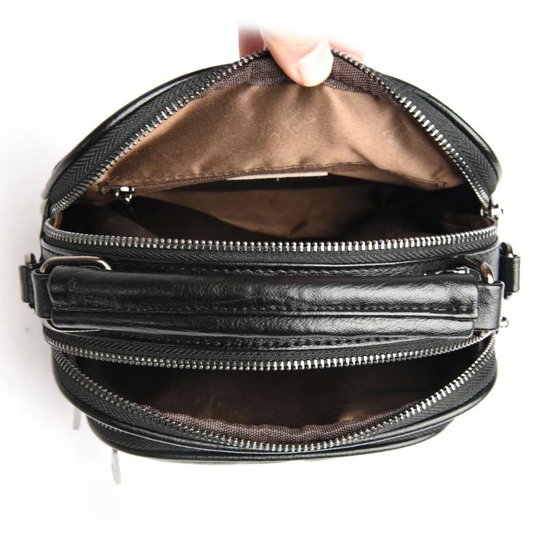 High-End Multi-Layer Handbag Trendy Fashion Women'S Compact Round Bag Versatile Temperament Shoulder Bag Premium