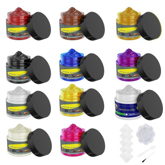 50g Sofa Repair Cream Long-lasting Maintenance Restore Lustre Cleaning Polish Leather Refurbishment No Harm Holes Scratch Restoration Leather