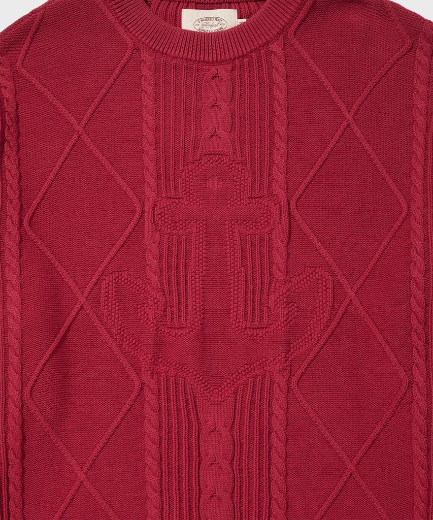 AMFEAST Seaman Washed Cotton Knit Washed Red...