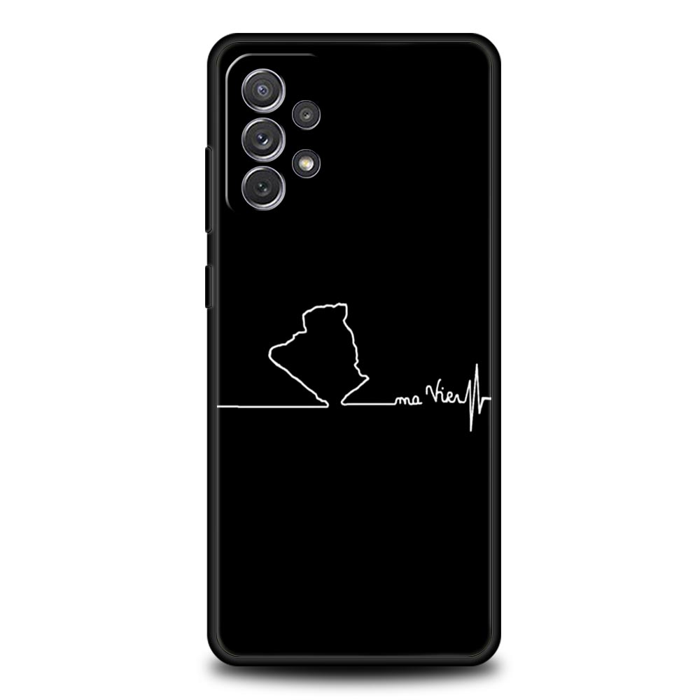 Phone Case For Samsung Galaxy A15 A13 A51 A71 A41 A31 A21S A03S A05 A35 A32 A55 A23 A25 A33 A53 A73 5G Algeria Passport Cover