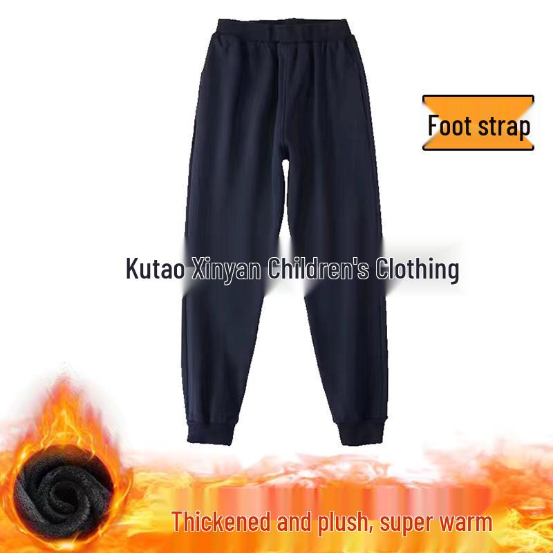 Unisex Navy Blue School Uniform Jacket & Pants Set, Perfect for Spring & Autumn