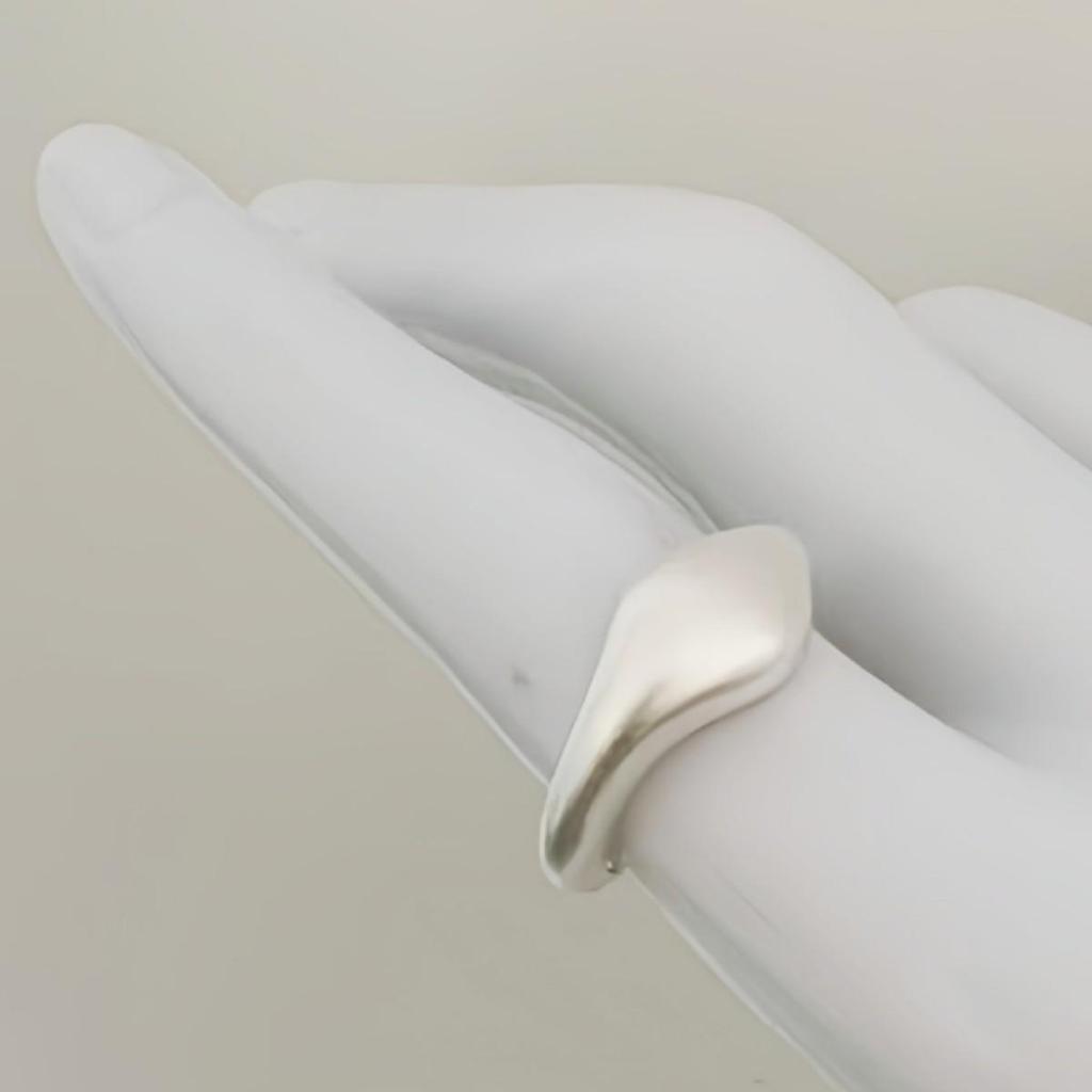 Matte Brushed Open Ring - Simple, Cold Style, Versatile Design.