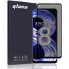 [2 Pieces] Anti-spy Tempered Glass for Realme 8 - e.F.Connection - Tempered Glass - Black
