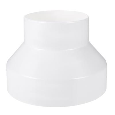 Reductor de conducto de plástico ABS Conector recto Adaptador de ventilación de 150 mm a 100 mm Adaptador de escape para ventilación