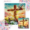 New Arrival 5D DIY Full Circle Diamond Painting "Cross" Embroidery Cross Stitch Home Decor Gift