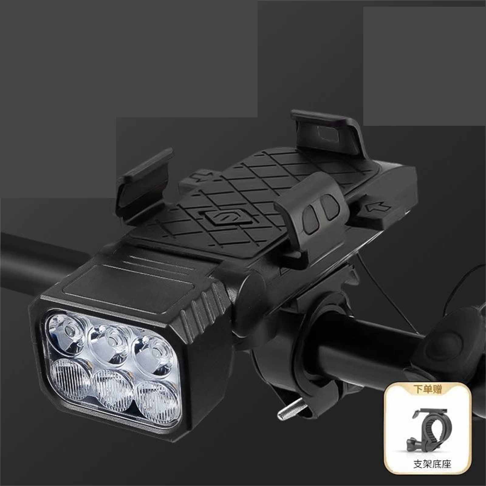 

Accessories Kit – High-Intensity Headlights, Loud Speakers, Phone Stand for Mountain & Road Bikes, Cycling Equipment One Size