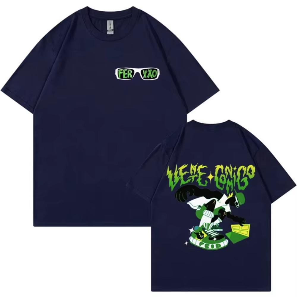 Limited Rapper Feid Ferxxo Graphic T Shirt for Men High Quality summer T Shirts Women Casual pure Cotton Short Sleeve Top