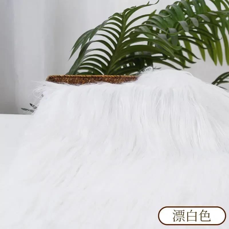 0.5/1 Yard 9cm Faux Fur For Needlework Sewing Doll Toy Beard Hairstyles DIY  Material Accessories Home Decoration Cosplay Fabric
