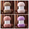 Wool Circle Solid Color Yarn Hand Woven Diy Scarf Hat Sweater Medium Thick Merino Wool Thread Soft And Comfortable Fluffy