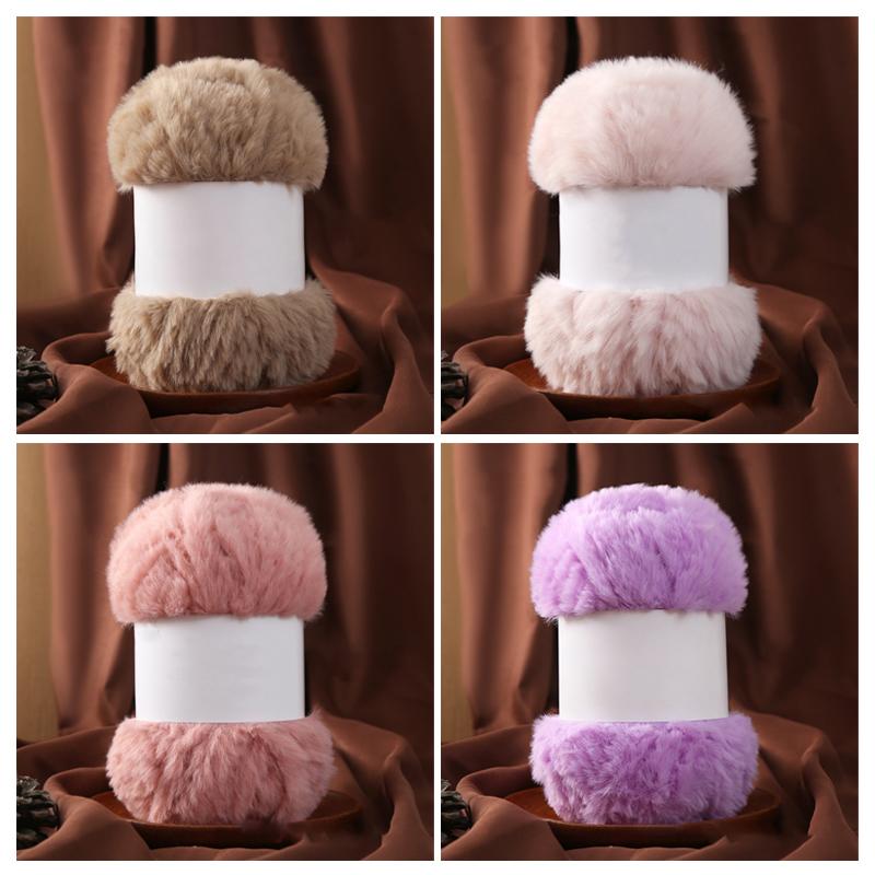 Wool Circle Solid Color Yarn Hand Woven Diy Scarf Hat Sweater Medium Thick Merino Wool Thread Soft And Comfortable Fluffy