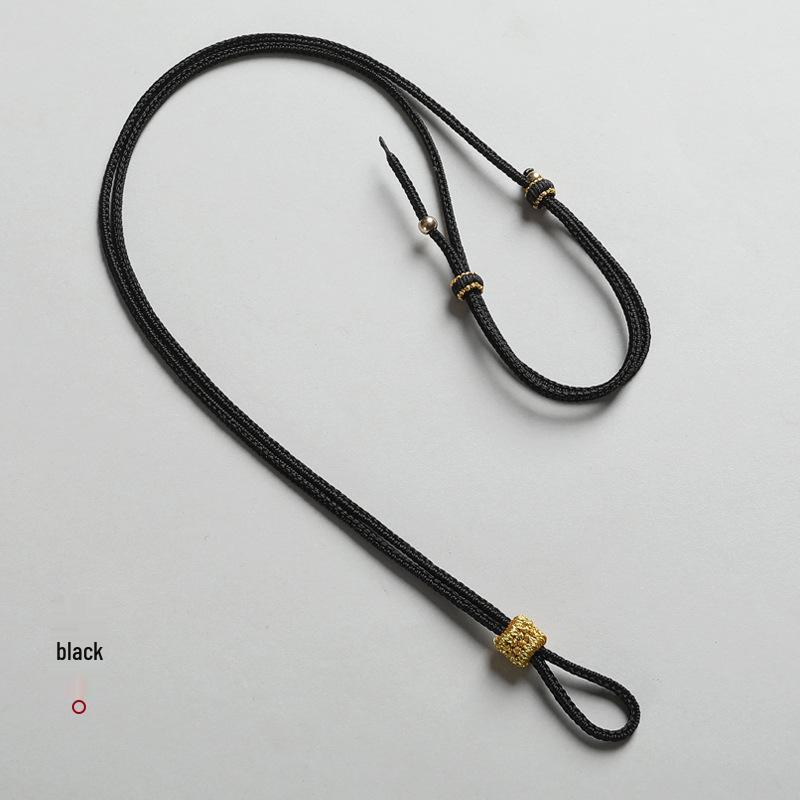 Handcrafted Rope Pendant Lanyard for Men, Women & Kids - Compatible with Eight Treasures Compass & Gold Lock