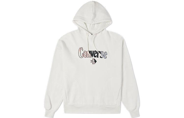 Converse Sweatshirts Women s White Hooded Thickened Regular 10022349-A01 M