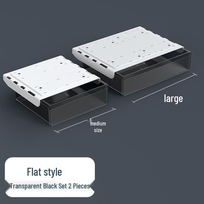 Large Under-Desk Invisible Storage Drawer Organizer for Office Desktops