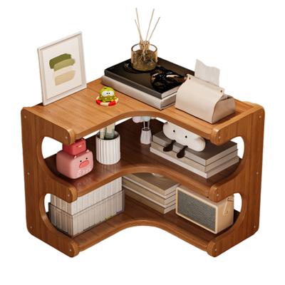 Étagère de Rangement de Bureau Organisateur de Divers Design Multicouche Grande Capacité Multifonctionnel Support de Rangement d'Angle pour Livres