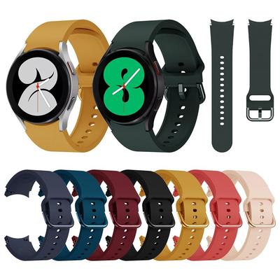 Silikon-Uhrenarmband für Samsung Galaxy Watch 7 6 4 / Watch 5 40 mm 44 mm Armband für Watch 4 Classsic 42 mm 46 mm / Watch 5 Pro