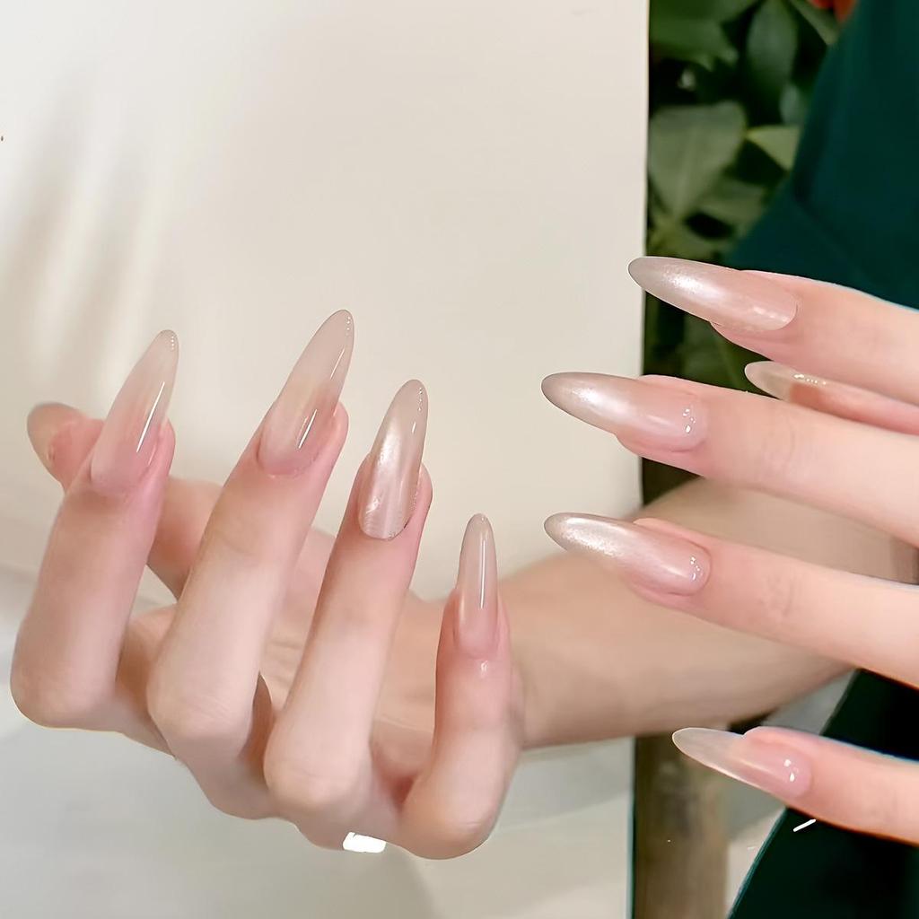 Handmade High-End Flash Diamond Nails: Boost Skin Glow with Pure Desire Style