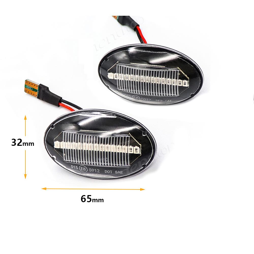 New Dynamic Sequential Flowing Side Marker Lights for Ford Fiesta III IV Mondeo I KA Transit Tourneo MK 1 3 Turn Signal Lamps