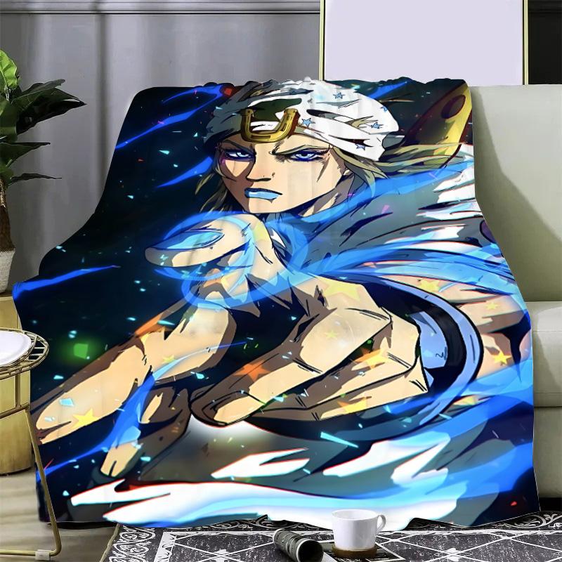 Anime JoJo's Bizarre Adventure Printed Blanket Picnic Blankets Warm Blanket Soft and Comfortable Home Travel Birthday Gift