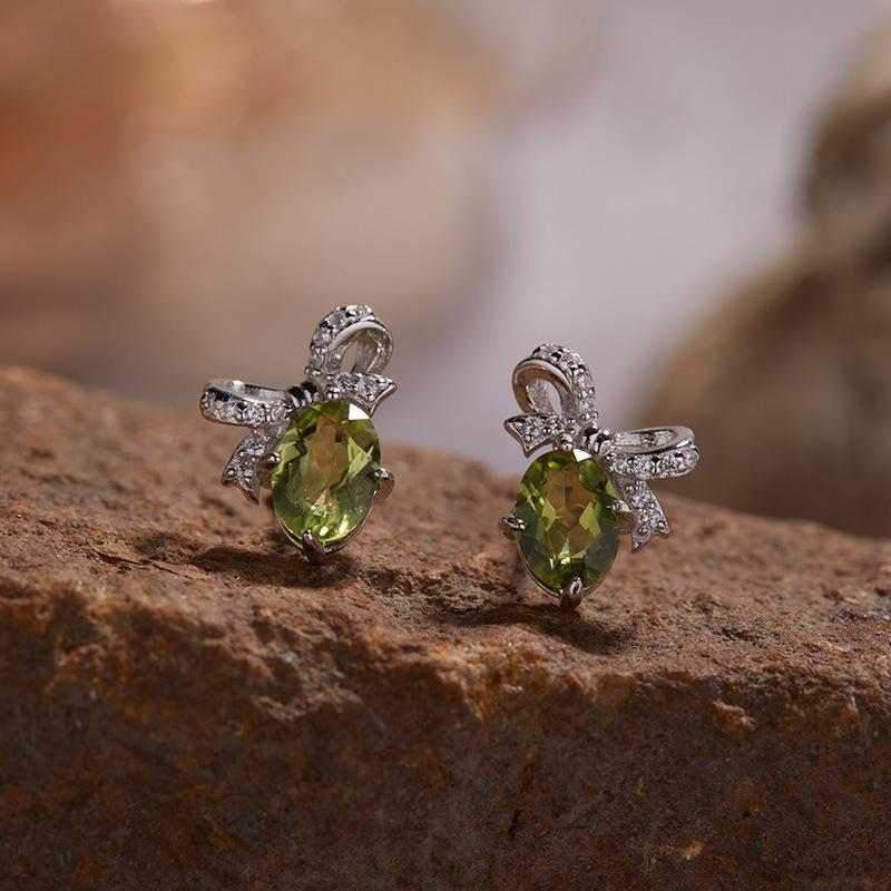 Niche Light Luxury Butterfly S925 Sterling Silver Natural Colored Treasure Ring, Women'S Senior Index Finger Ring, No Color Loss Jewelry